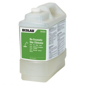 1 x 9.46 Litres (2.5 US Gallon) Ecolab 6101024 Bio-Enzymatic Odor / Odour Eliminator For Urine, Pet, Body, Trash