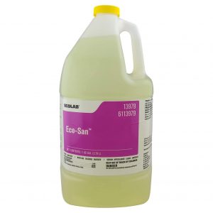 Ecolab Eco-San Commercial-Strength Sanitiser / Sanitizer - Ultra Concentrated, Chlorinated Liquid Sanitiser / Sanitizer